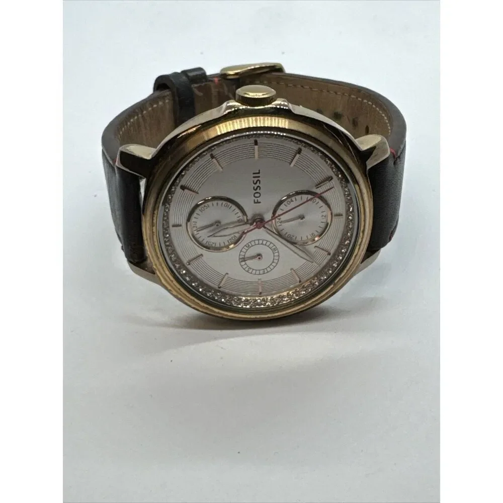 Fossil Chelsey ES3594 Women's Brown Leather Analogue Dial Quartz Watch JNA364